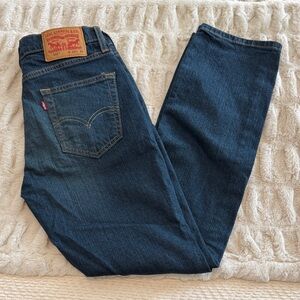 Levi's 514 Classic Dark Blue Straight Leg Jeans 29 x 30 Minimalist